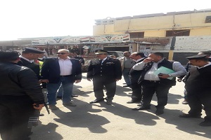 حملة مكبرة بحي حلوان لإزالة الإشغالات