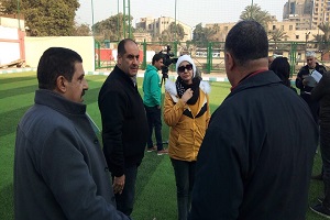 جولة ميدانية لرئيس الحي مع القناة الثالثة المصرية