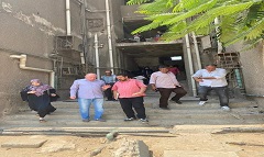 متابعة الأعمال الجارية بمنطقة أعلى شمال الحرفيين 