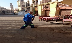 رفع كفاءة منظومة النظافة بالمشهد الحسيني 
