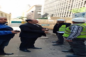 تفقد السيد رئيس الحي لأعمال مترو الأنفاق