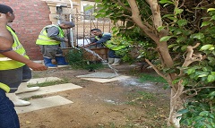 إصلاح كسر ماسورة مياه بالحي