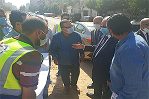 محافظ القاهرة يتفقد الأعمال الجارية بمصر الجديدة والنزهة