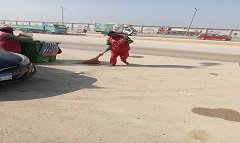 استمرار حملات النظافة بنطاق الحى