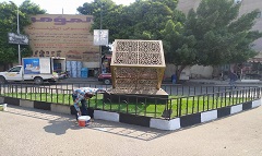 متابعة دهان البلدورات بنطاق الحي