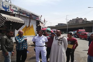 حملة لرفع الاشغالات بالمرج الجديدة 