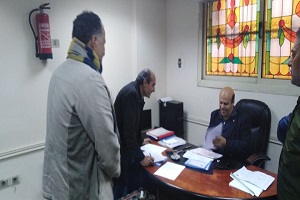 إجتماع رئيس الحي بالمواطنين