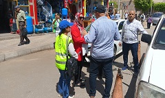 حملة توعية لنظافة المحال التجارية