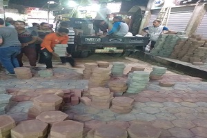 إستمرار أعمال التطوير والتحديث لشوارع الحي