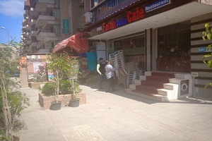 رفع بعض الاشغالات بحي شرق مدينة نصر