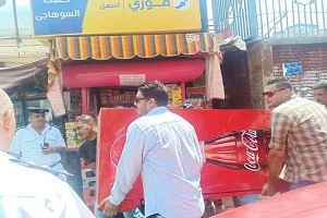 حي السيدة زينب يشن حملة مكبرة لرفع الإشغالات