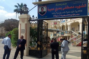 متابعة التجهيزات لعمليه الاستفتاء على التعديلات الدستورية بالمدارس