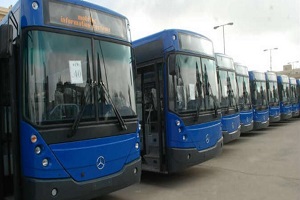 تشغيل خط اتوبيس جديد لربط بعض الاحياء بوسط المدينة