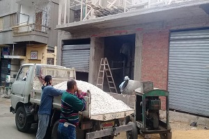 إيقاف أعمال مخالفة بعقار بشارع المدبح