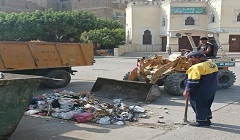رفع كفاءة مستوى النظافة بالشوارع والميادين