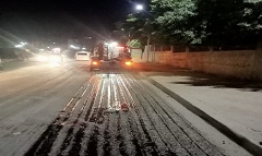 حملات لرفع كفاءة منظومة الطرق ببعض شوارع الحي