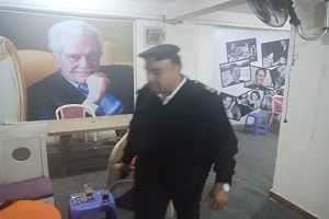 رفع اشغالات كافيهات بشارع عماد الدين كامل