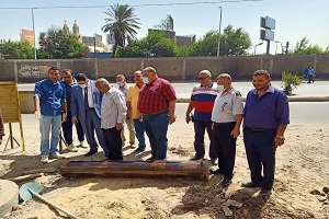 متابعة سير العمل وتفقد حالة النظافة بشوارع الحي 
