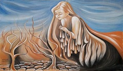 43 لوحة زيتية في معرض «بنات أفكاري» بقاعة زياد بكير في الأوبرا