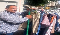 رفع وإزالة الاشغالات والباعة الجائلين بنطاق الحي