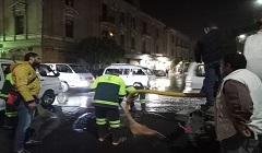إصلاح وصيانة ماسورة مياه بشارع عماد الدين
