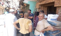 التصدى لكافة مخالفات البناء بنطاق الحي 