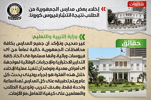حقيقة إخلاء المدارس من الطلاب بسبب شائعات الكورونا