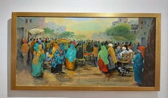 ختام معرض «60 عامًا مع الفن» للتشكيلي جلال الحسيني