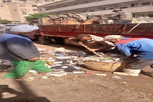 نظافة وتجميل منطقة الدرب الأحمر