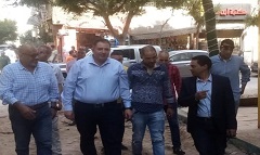 متابعة اعمال تغيرالبنية التحتية بنطاق الحى