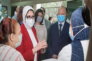 وزيرة الصحة ومحافظ القاهرة يشهدان انطلاق الحملة القومية ضد شلل الأطفال 