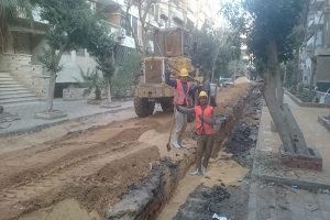     مشروع احلال وتجديد شبكات ومواسير المياه بمنطقة الشيراتون