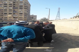 إيقاف أعمال بناء مخالفه بدون ترخيص بالمعصرة 