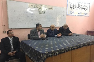 حملة تثقيفية عن الإجراءات الوقائية والصحية بمدارس الحي