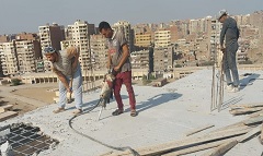 ايقاف اعمال مخالفة بعقار بشارع مدين 