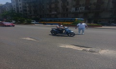 إصلاح غرفتين بالوعات أمطار بشارع رمسيس