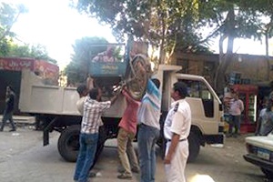 استمرار هدم مدابغ سور مجرى العيون ونقلها للروبيكى