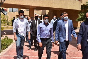 وزير الرياضة يتفقد فرع مركز شباب الجزيرة 2 