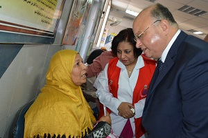 محافظ القاهرة :  يطلق مبادرة دعم صحة المرأة في ربوع القاهرة