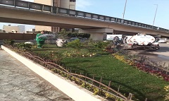 ري الحدائق والمسطحات الخضراء بنطاق الحي 