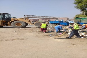 حملات نظافة لبعض شوارع الحي