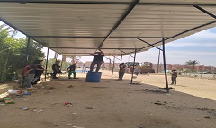 إزالة تنده مخالفة بمساكن بيتشو بالحي