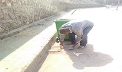 حملة نظافة وإزالة أعمال بناء مخالف بالحي