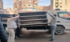 حملة مكبرة لرفع الإشغالات بشارع مؤسسة الزكاة