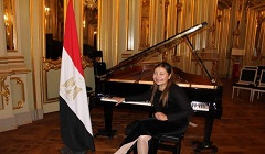 مشيرة عيسى في أمسية موسيقية بالأوبرا