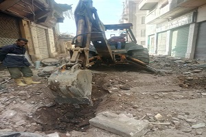 إصلاح ماسورة بشارع ابن اليازدي