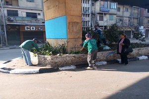 رفع كفاءة شوارع الزواية الحمراء