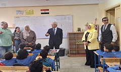 مدير تعليم القاهرة يتفقد سير العملية التعليمية بمدرسة تحيا مصر (٣)