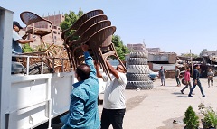 حملة لرفع جميع الاشغالات والمخالفات بمساكن الدلتا 2 