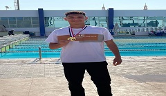 مركز شباب الجزيرة: فوز سيف خالد بالمركز الأول ببطولة الجمهورية لسباحة الزعانف